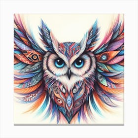 Owl Painting 2 Canvas Print