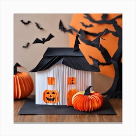 Halloween House 1 Canvas Print