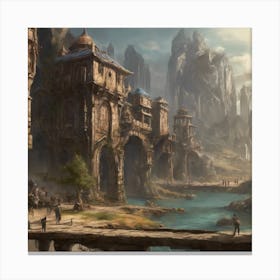 Fantasy City 111 Canvas Print