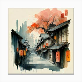Asian Street 1 Canvas Print