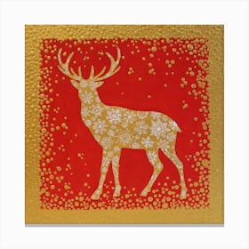 Golden Deer Canvas Print