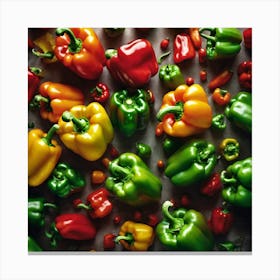 Colorful Peppers 9 Canvas Print