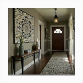 Hallway Stock Videos & Royalty-Free Footage 8 Canvas Print