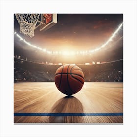 Basketball Court 2 Canvas Print