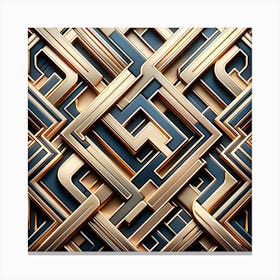 Abstract Geometric Pattern Canvas Print