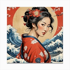 Sweetheart Geisha 2 Canvas Print