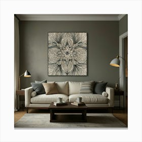 Abstract Mandala Canvas Print