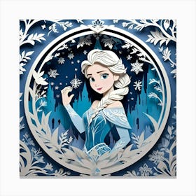 Elsa Frozen Princess Canvas Print