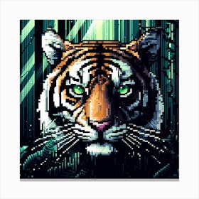 Pixelated Tiger Canvas Print