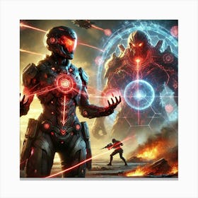 Nova Icarus Ares Link Scifi Canvas Print