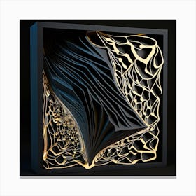 3d Paper Art 3 Canvas Print