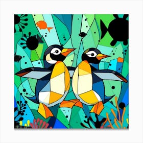 Penguins Canvas Print