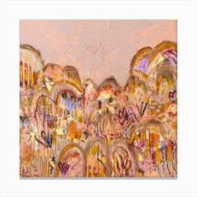 Echos of The Outback Abstract Painting Canvas Print