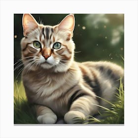 Tabby Cat Canvas Print