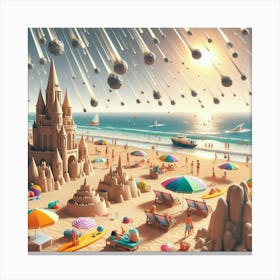 Asteroid Beach Canvas Print