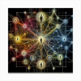 Social Network 2 Canvas Print