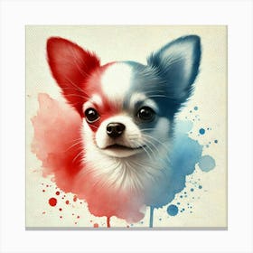 Watercolor Chihuahua 1 Canvas Print