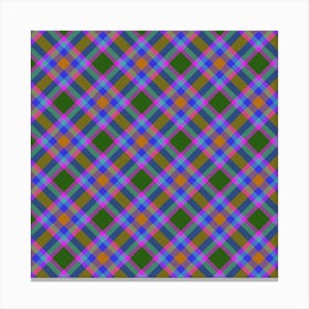 Plaid Fabric 186 Canvas Print