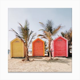 Beach Huts Canvas Print