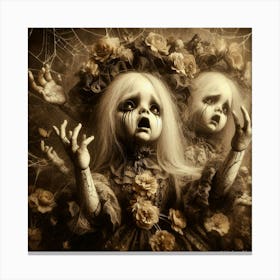 Gothic Dolls Canvas Print