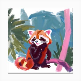 Red Panda 06 Canvas Print