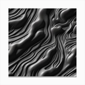 Abstract Wavy Pattern Canvas Print