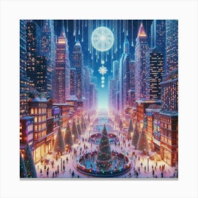 Christmas City Canvas Print