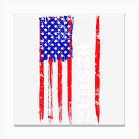 Limited Edition Patriotic Nurse 4th Of July American Flag Canvas Print