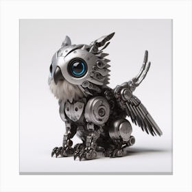 Robot Owl Canvas Print