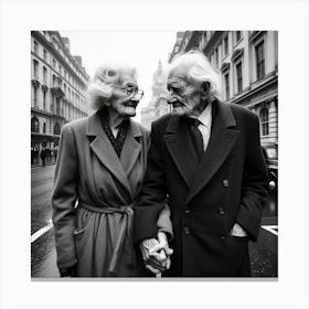 London Couple Canvas Print