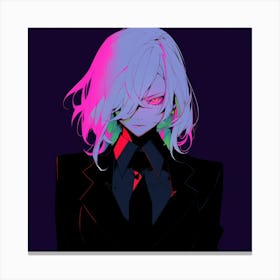 Anime Girl In A Suit 1 Canvas Print