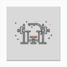 Gym Equipment 3 Canvas Print