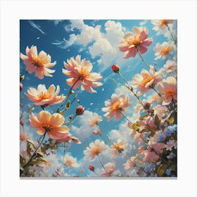 Flowers In The Sky Canvas Print