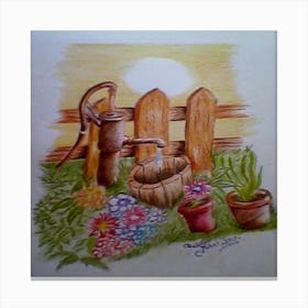 Watering Can Canvas Print