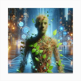 Futuristic Man Canvas Print