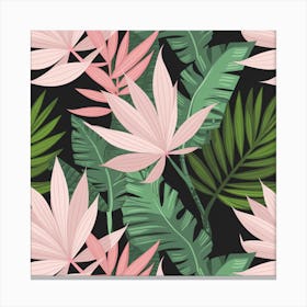 Seamless Tropical Pattern Canvas Print