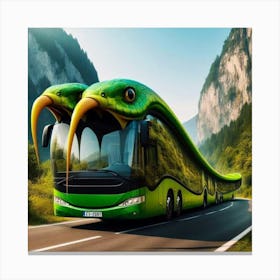 Snake Bus Canvas Print