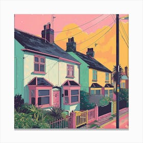 House On The Street Canvas Print