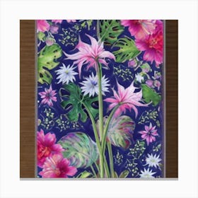 Spring Garden Flowers 1 Canvas Print