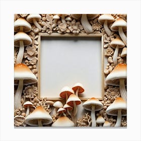 Mushroom Frame 4 Canvas Print