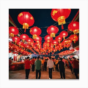 Chinese Lanterns Canvas Print