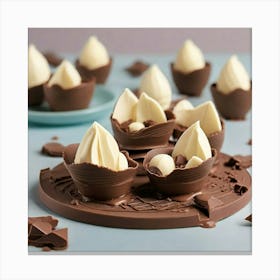 Easter Egg Cups Canvas Print