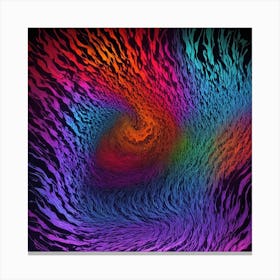 Abstract Psychedelic Swirl Canvas Print