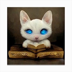 White cat 1 Canvas Print