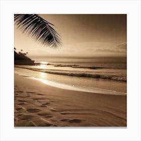 Sunset On The Beach 771 Canvas Print