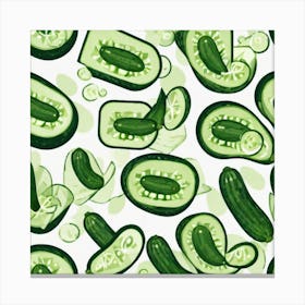 Cucumbers 19 Canvas Print