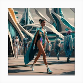 Futuristic Woman 1 Canvas Print