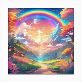 Rainbow In The Sky 3 Canvas Print