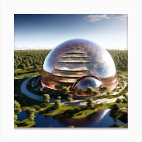 Futuristic Dome 2 Canvas Print
