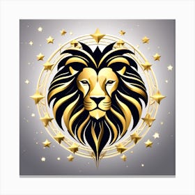 Zodiac symbol, a Lion Canvas Print